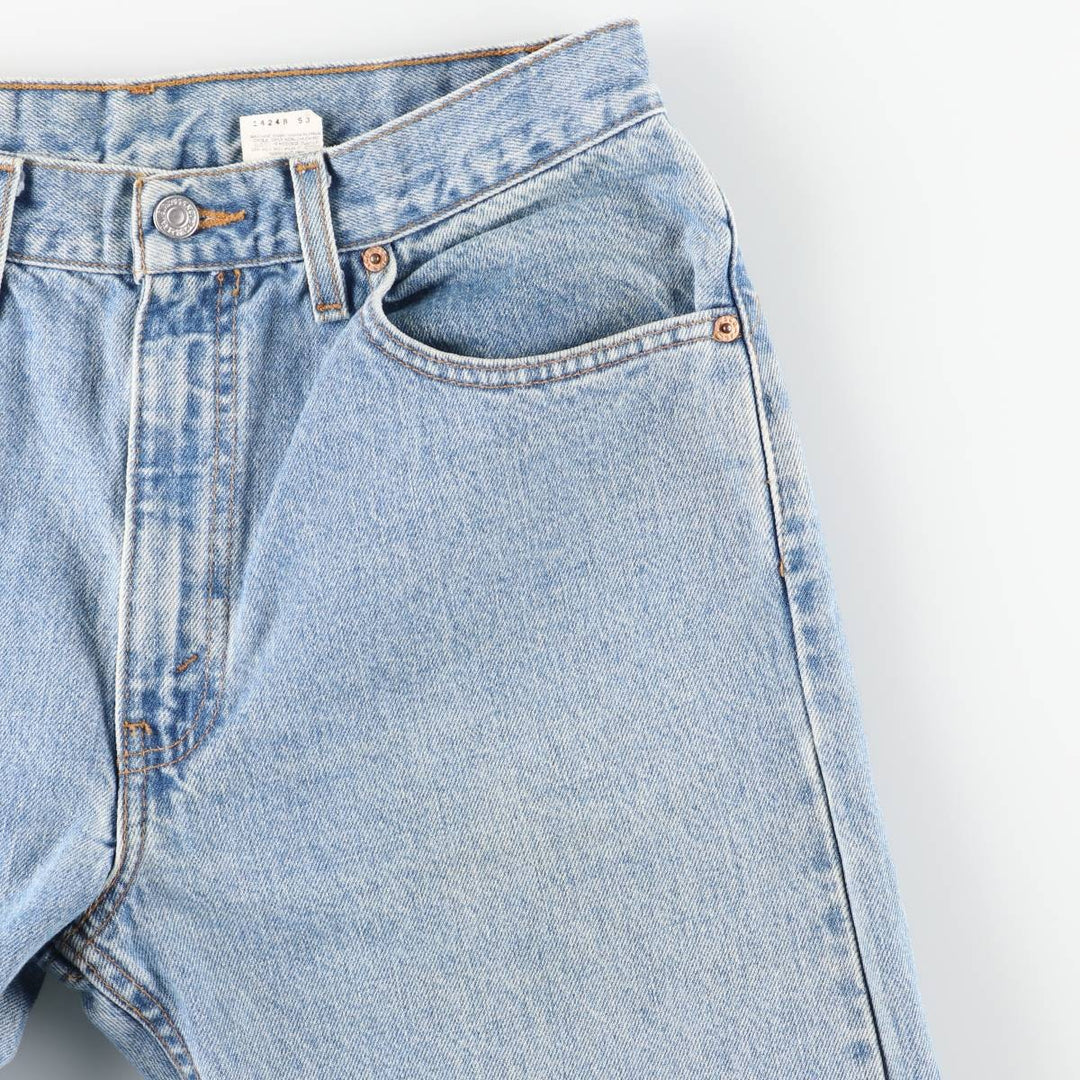 90'S Levi's 505 REGULAR FIT STRAIGHT LEG tapered denim pants for men, W31 equivalent, vintage cotton blue type Vintage Second Hand