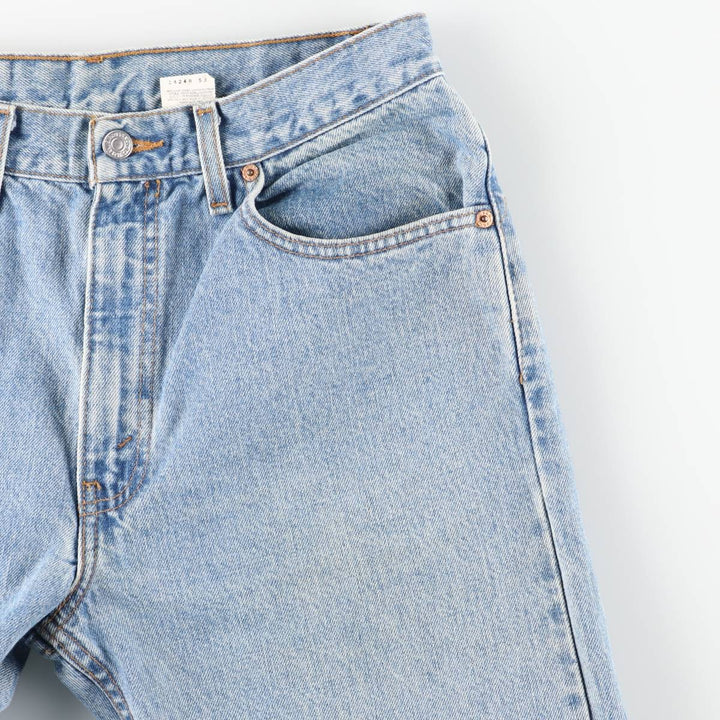 90'S Levi's 505 REGULAR FIT STRAIGHT LEG tapered denim pants for men, W31 equivalent, vintage cotton blue type Vintage Second Hand