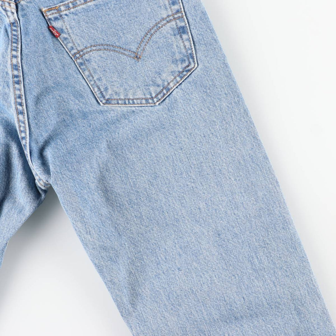 90'S Levi's 505 REGULAR FIT STRAIGHT LEG tapered denim pants for men, W31 equivalent, vintage cotton blue type Vintage Second Hand