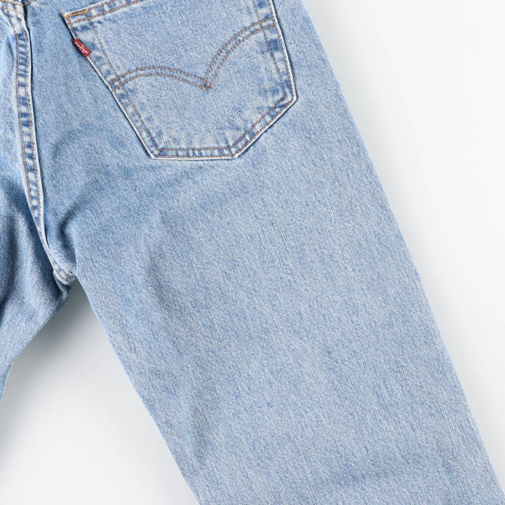 90'S Levi's 505 REGULAR FIT STRAIGHT LEG tapered denim pants for men, W31 equivalent, vintage cotton blue type Vintage Second Hand