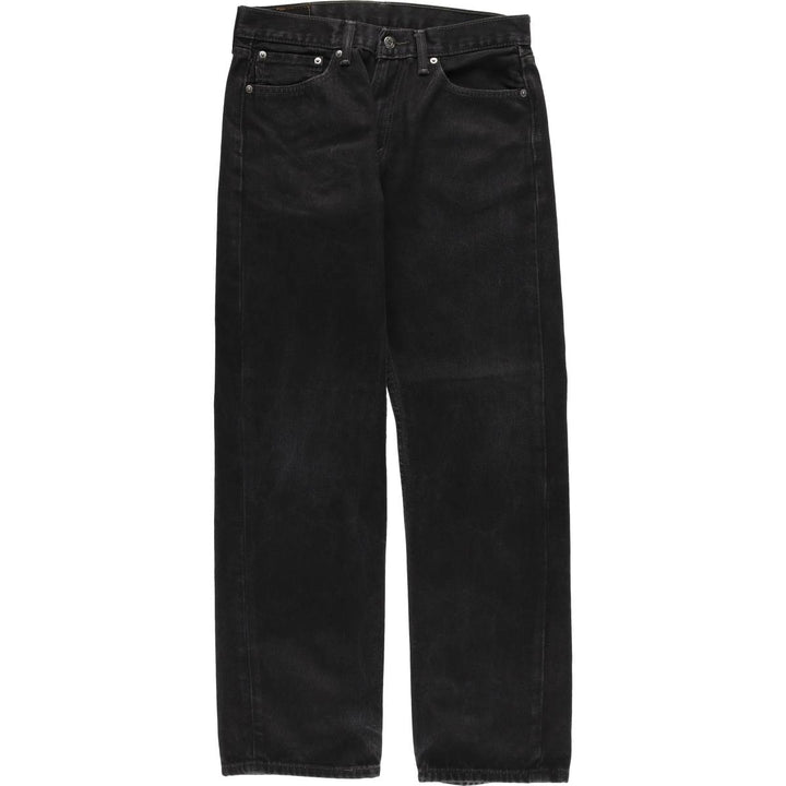 Levi's 505 Black Denim Tapered Denim Pants for Men, W32 equivalent cotton black type Vintage Second Hand