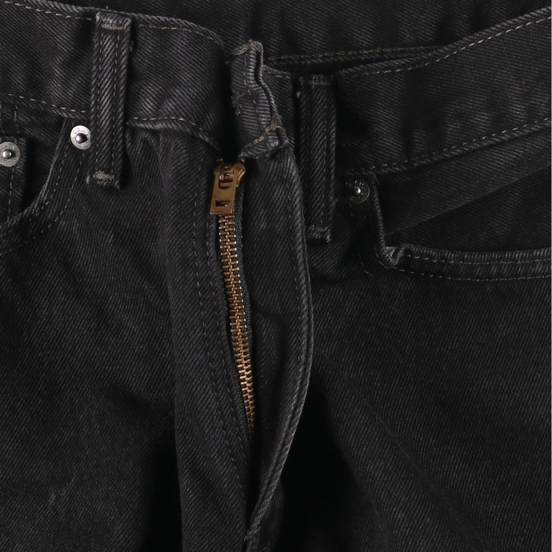 Levi's 505 Black Denim Tapered Denim Pants for Men, W32 equivalent cotton black type Vintage Second Hand