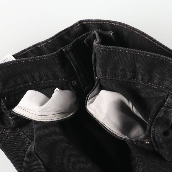 Levi's 505 Black Denim Tapered Denim Pants for Men, W32 equivalent cotton black type Vintage Second Hand