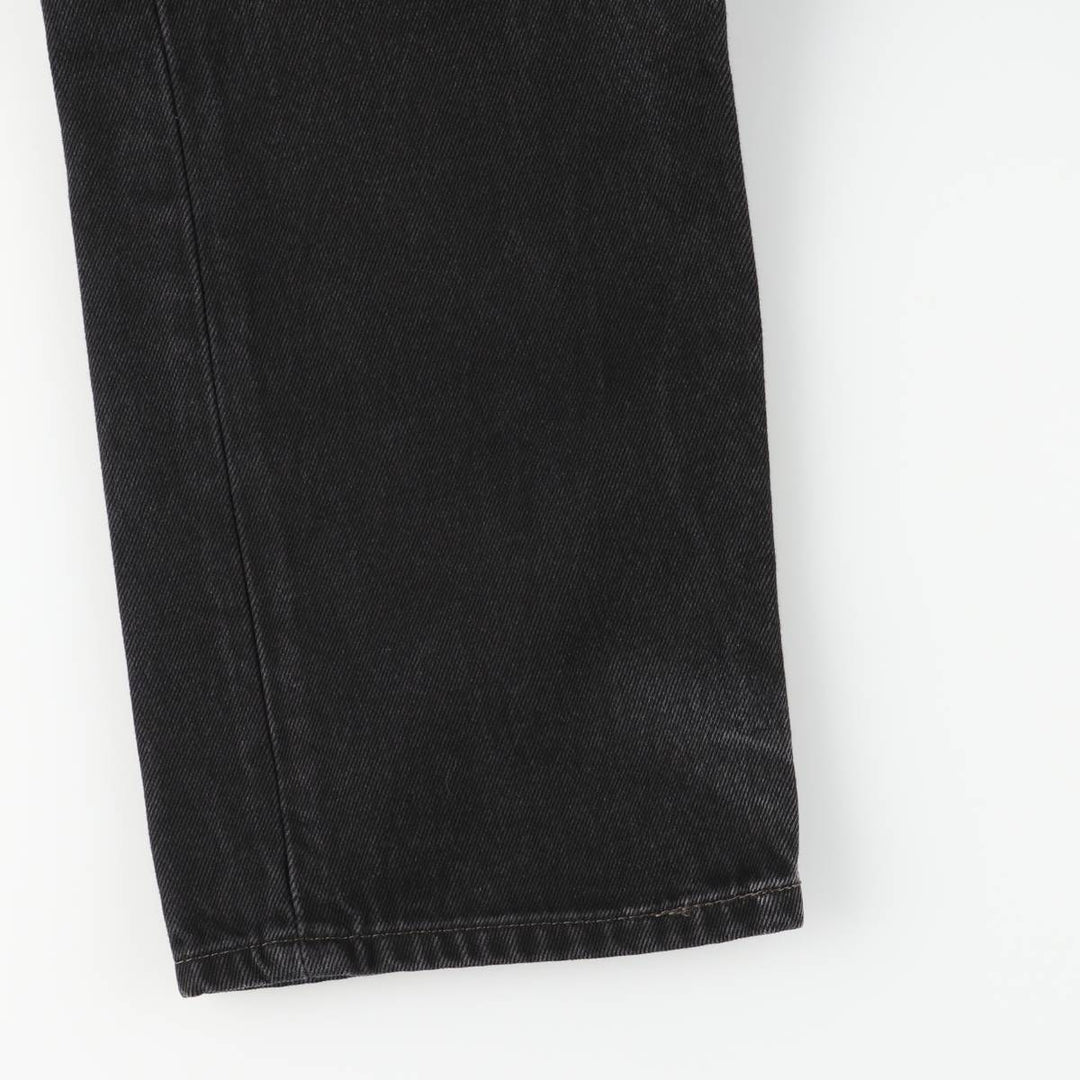 Levi's 505 Black Denim Tapered Denim Pants for Men, W32 equivalent cotton black type Vintage Second Hand