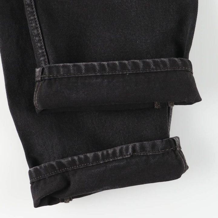 Levi's 505 Black Denim Tapered Denim Pants for Men, W32 equivalent cotton black type Vintage Second Hand