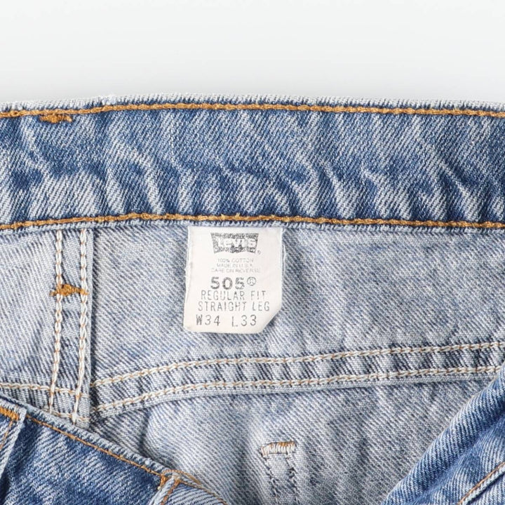 90'S Levi's 40505-0215 Orange Tab Tapered Denim Pants Made in USA Men's W34 Vintage cotton blue type Vintage Second Hand