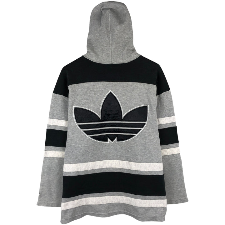 Vintage 90'S Adidas pullover sweatshirt, size XL, men's unclear gray type Vintage Second Hand