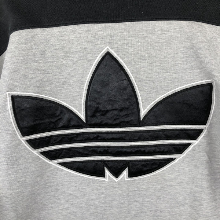 Vintage 90'S Adidas pullover sweatshirt, size XL, men's unclear gray type Vintage Second Hand