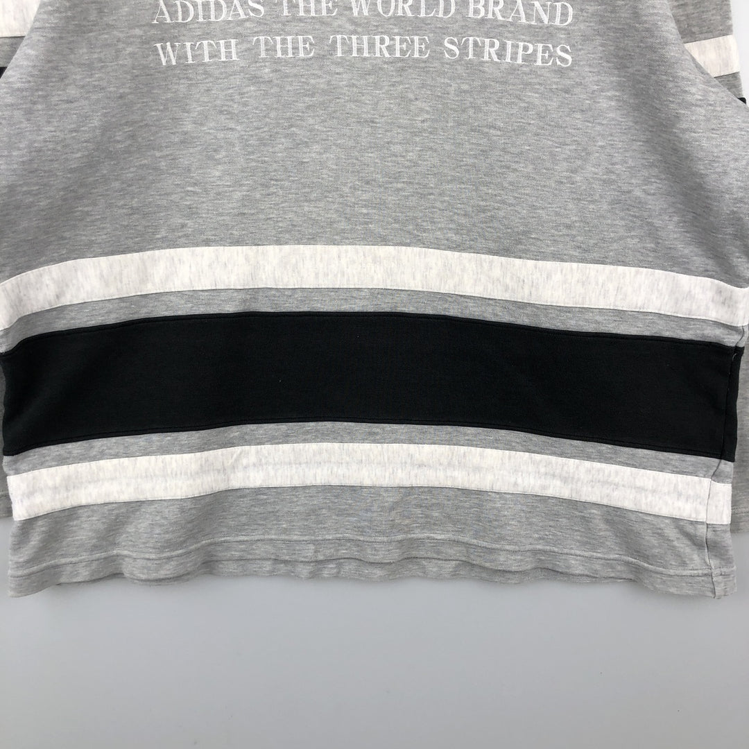 Vintage 90'S Adidas pullover sweatshirt, size XL, men's unclear gray type Vintage Second Hand