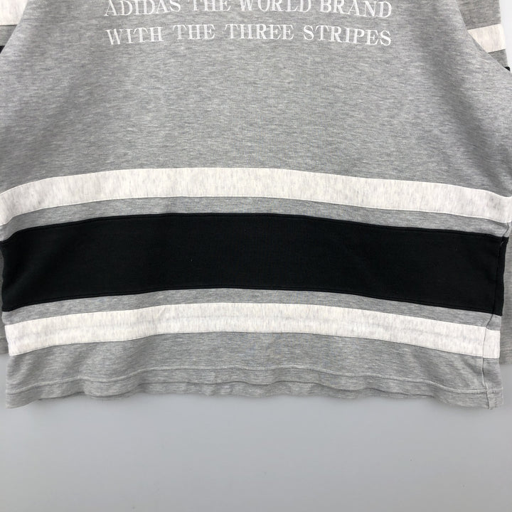 Vintage 90'S Adidas pullover sweatshirt, size XL, men's unclear gray type Vintage Second Hand