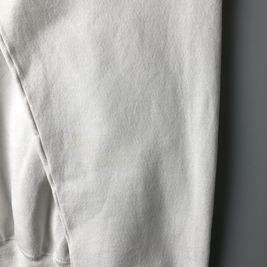 Vintage 1980'S Hanes Blue Tag Apple Advertising Sweatshirt, Made in USA, Men's XL cotton white type Vintage Second Hand