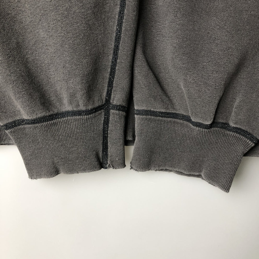 90s-00'S Calvin Klein Jeans Logo Sweatshirt, Made in USA, Men's Size Small cotton gray type Vintage Second Hand