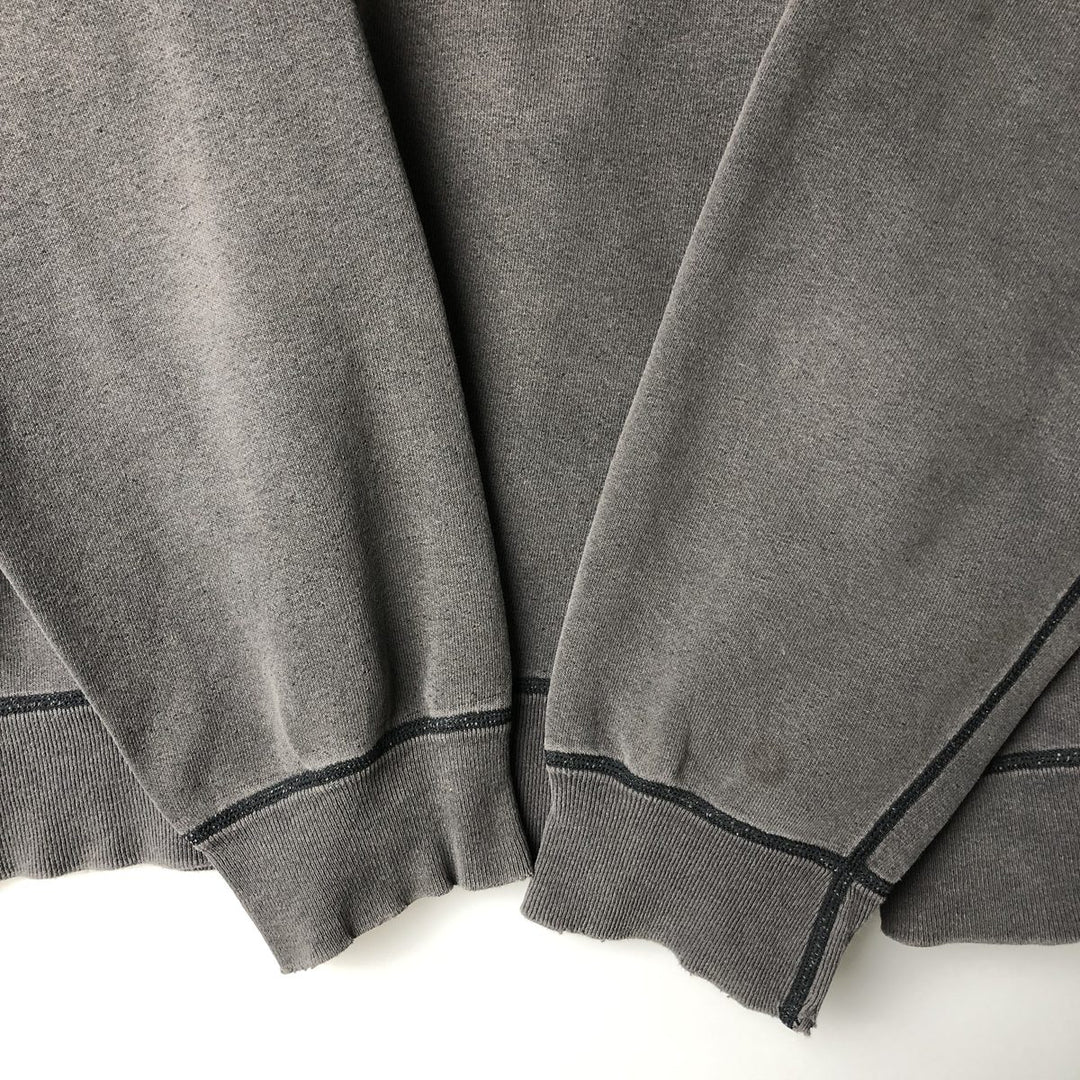 90s-00'S Calvin Klein Jeans Logo Sweatshirt, Made in USA, Men's Size Small cotton gray type Vintage Second Hand