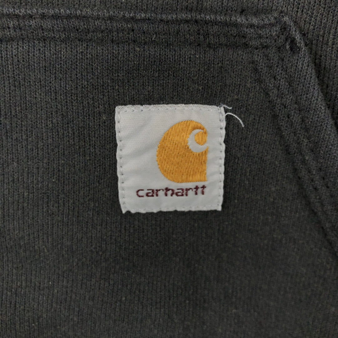 Carhartt ORIGINAL FIT sweatshirt pullover hoodie, men's XL size cotton black type Vintage Second Hand