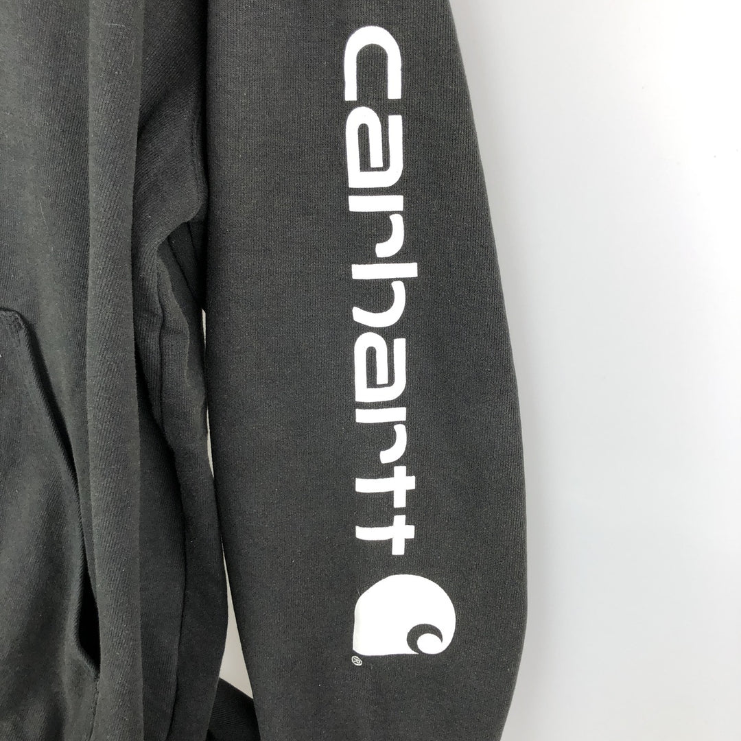 Carhartt ORIGINAL FIT sweatshirt pullover hoodie, men's XL size cotton black type Vintage Second Hand