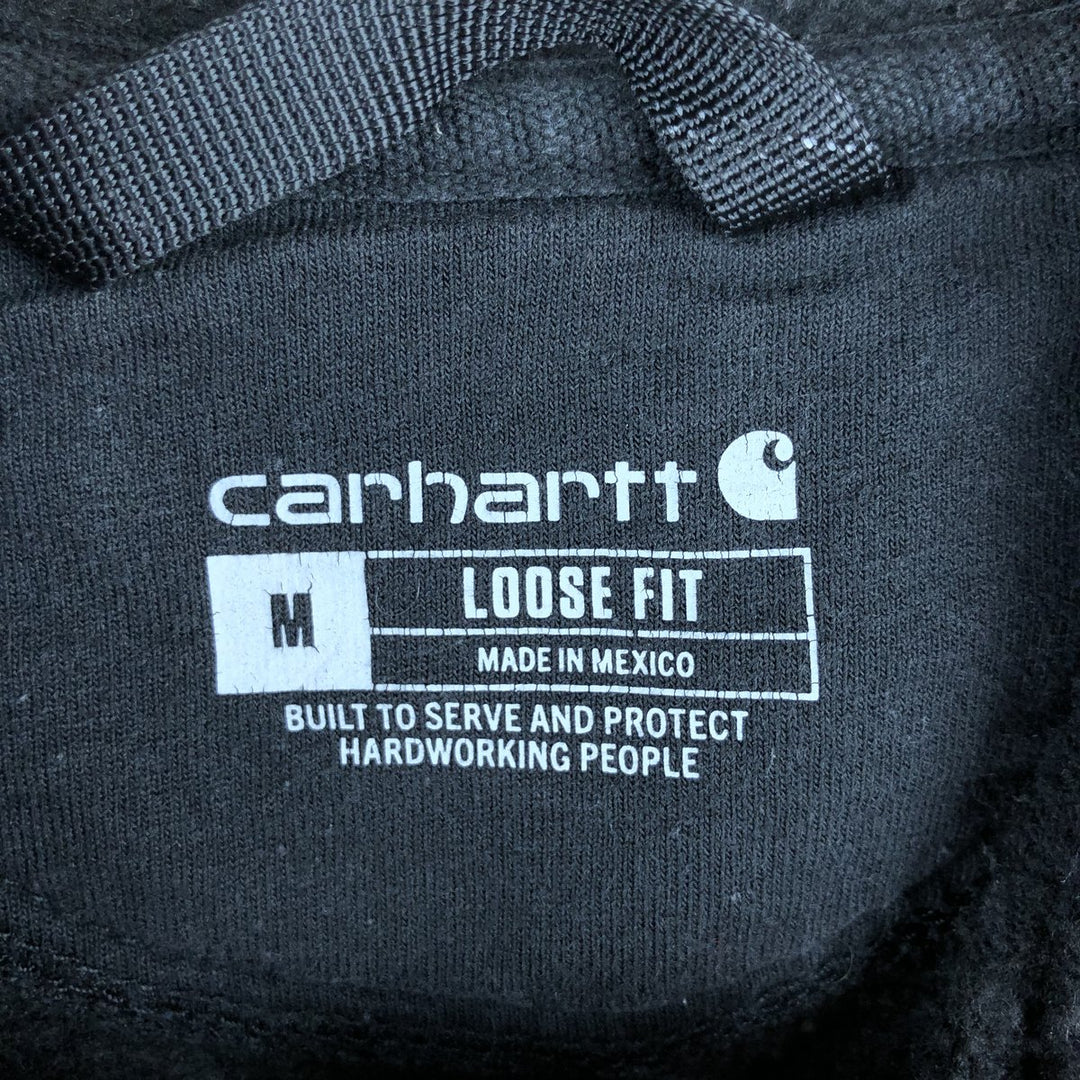 Carhartt Loose Fit Sweat Pullover Hoodie, Men's M Size cotton black type Vintage Second Hand