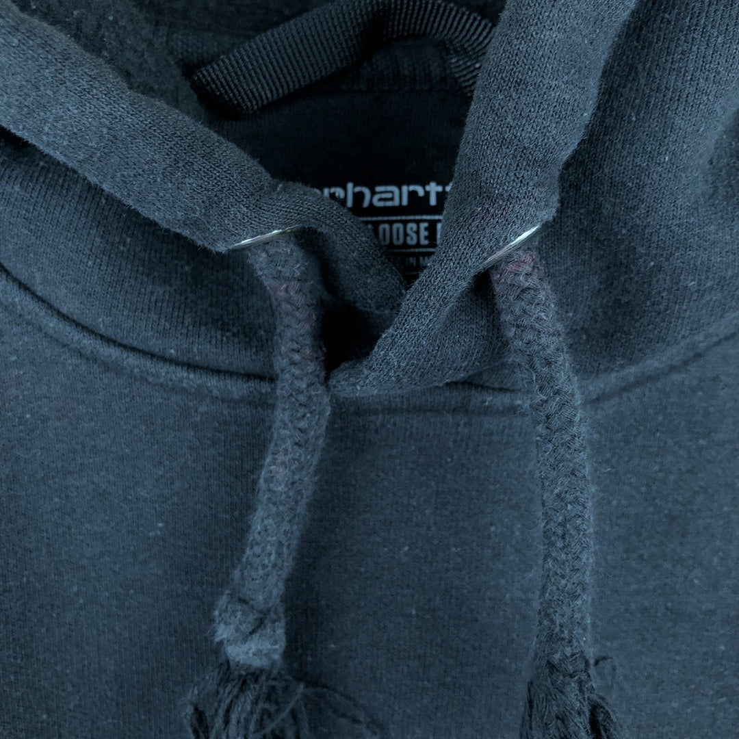 Carhartt Loose Fit Sweat Pullover Hoodie, Men's M Size cotton black type Vintage Second Hand