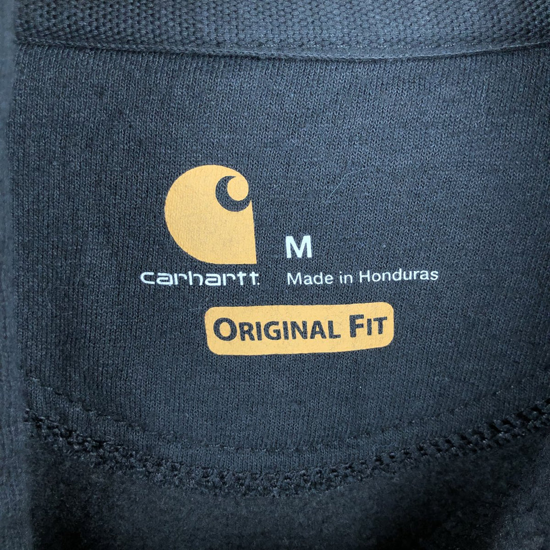 Carhartt ORIGINAL FIT sweatshirt pullover hoodie, men's size M cotton black type Vintage Second Hand