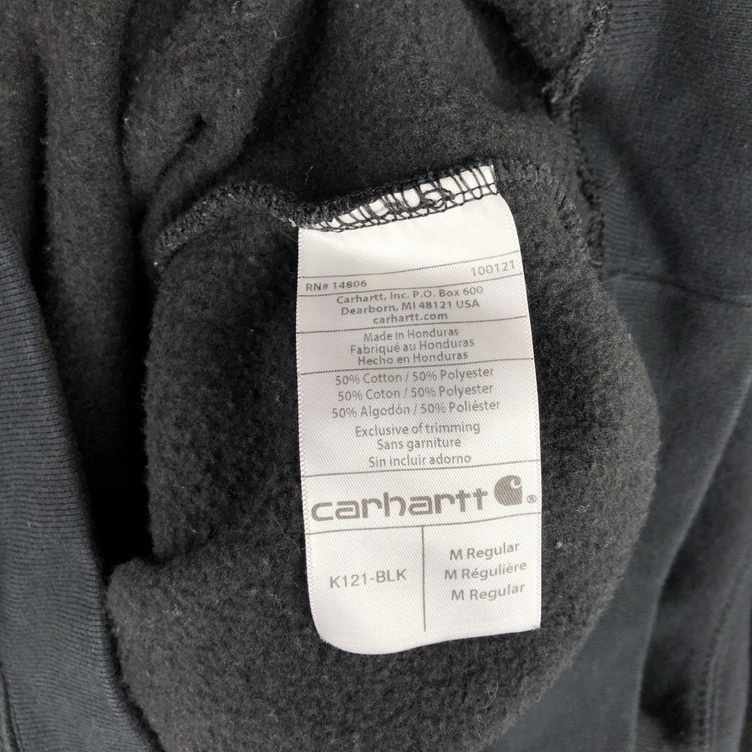Carhartt ORIGINAL FIT sweatshirt pullover hoodie, men's size M cotton black type Vintage Second Hand