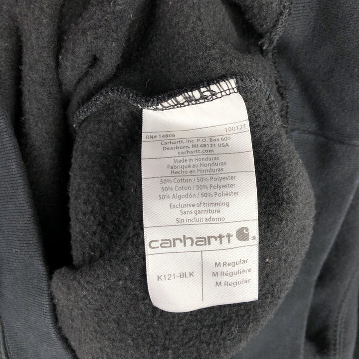 Carhartt ORIGINAL FIT sweatshirt pullover hoodie, men's size M cotton black type Vintage Second Hand