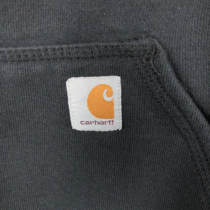 Carhartt ORIGINAL FIT sweatshirt pullover hoodie, men's size M cotton black type Vintage Second Hand