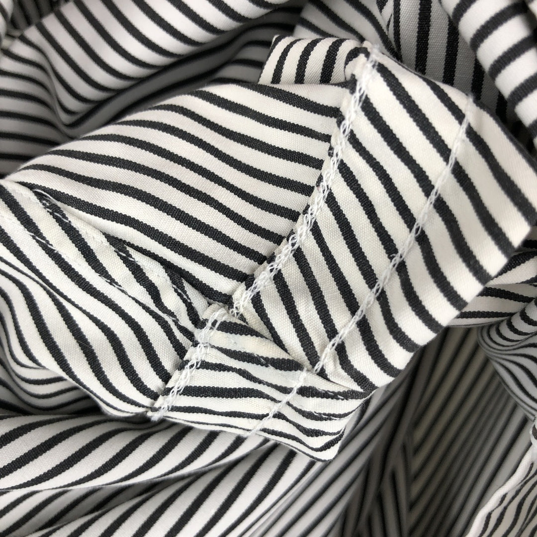 Ralph Lauren Classic Fit Long Sleeve Button Down Striped Shirt Men's XL cotton black type Vintage Second Hand