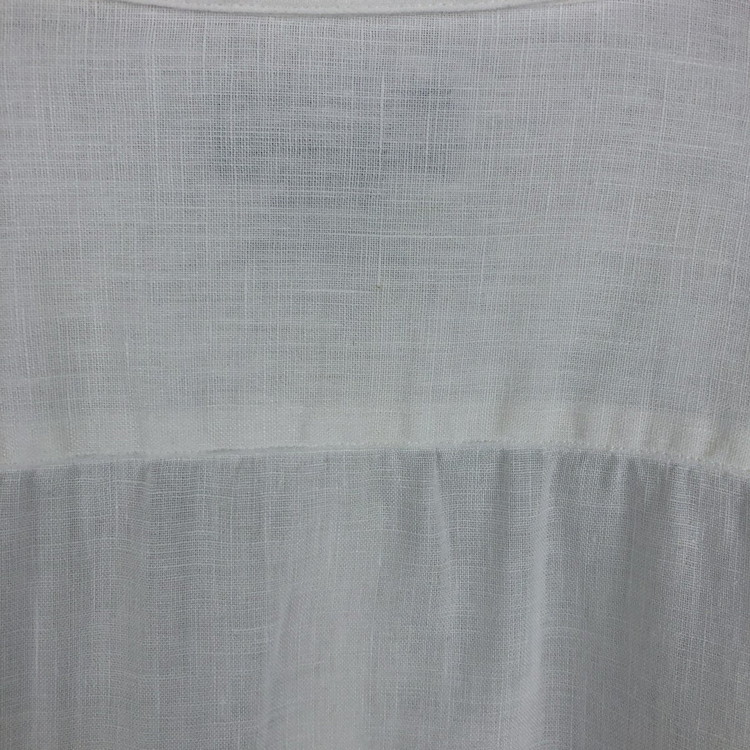 Brooks Brothers BROOKSSPORT Long Sleeve Linen Shirt, Men's Size XL linen white type Vintage Second Hand