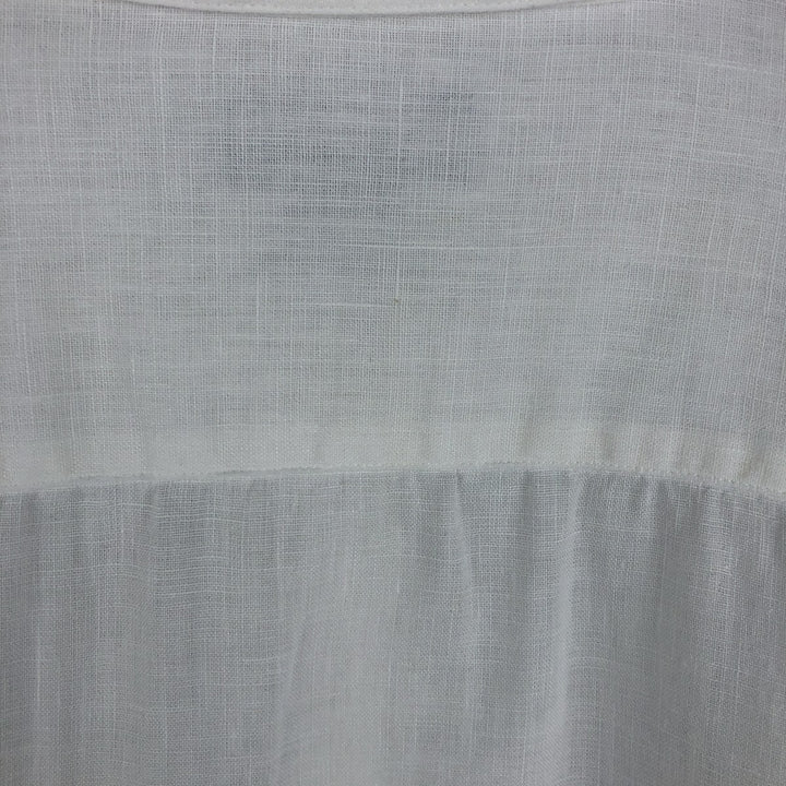 Brooks Brothers BROOKSSPORT Long Sleeve Linen Shirt, Men's Size XL linen white type Vintage Second Hand