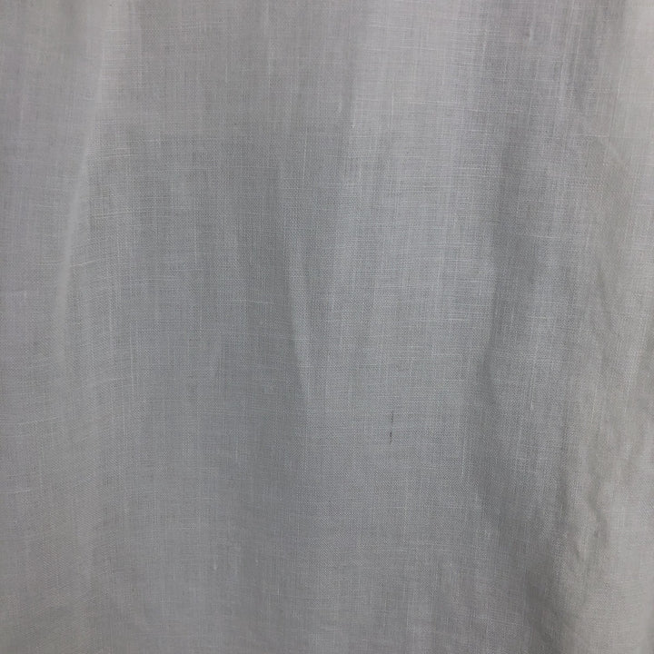 Brooks Brothers BROOKSSPORT Long Sleeve Linen Shirt, Men's Size XL linen white type Vintage Second Hand