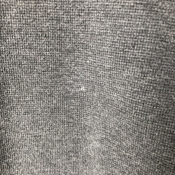 90s-00'S LLBean Waffle Henley T-Shirt, Men's Size L, Vintage cotton Charcoal Vintage Second Hand