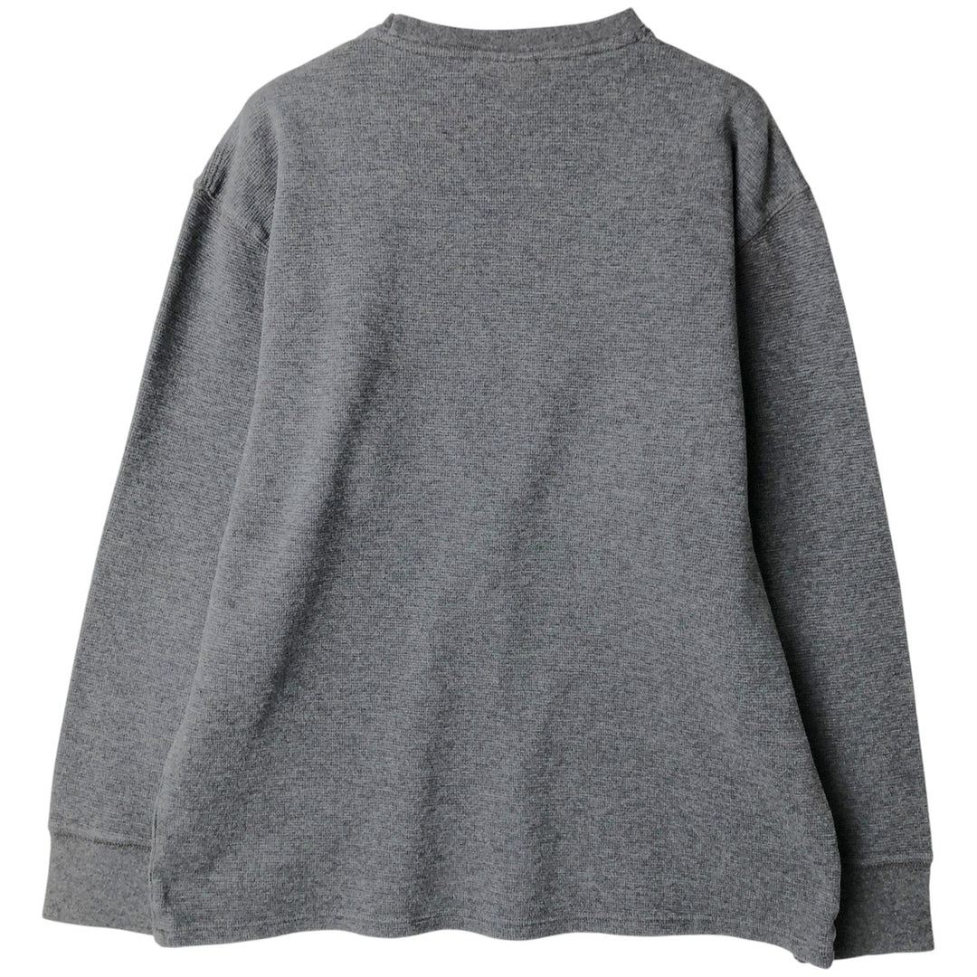 Ralph Lauren POLO RALPH LAUREN SLEEPWEAR Thermal Long T-shirt Waffle Men's XL cotton Charcoal Vintage Second Hand