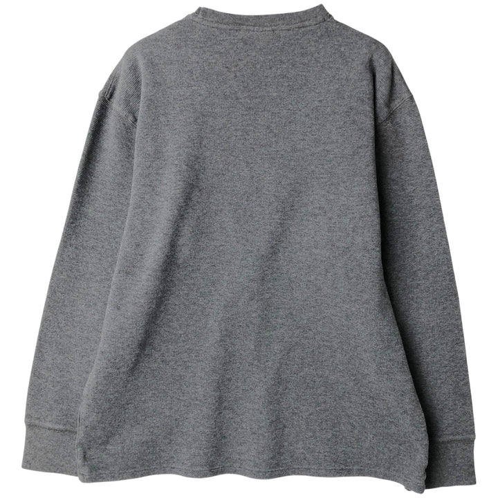 Ralph Lauren POLO RALPH LAUREN SLEEPWEAR Thermal Long T-shirt Waffle Men's XL cotton Charcoal Vintage Second Hand