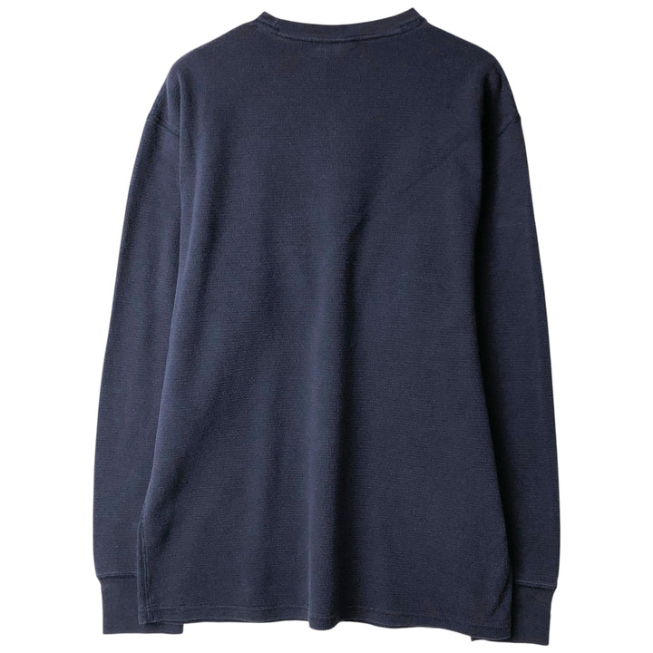 Ralph Lauren POLO RALPH LAUREN SLEEPWEAR Thermal Long T-Shirt, Men's Size L cotton navy blue type Vintage Second Hand