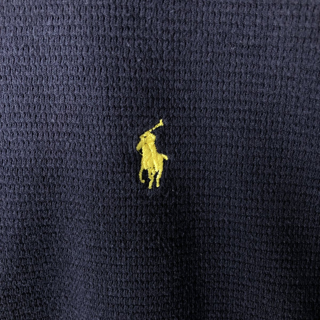Ralph Lauren POLO RALPH LAUREN SLEEPWEAR Thermal Long T-Shirt, Men's Size L cotton navy blue type Vintage Second Hand