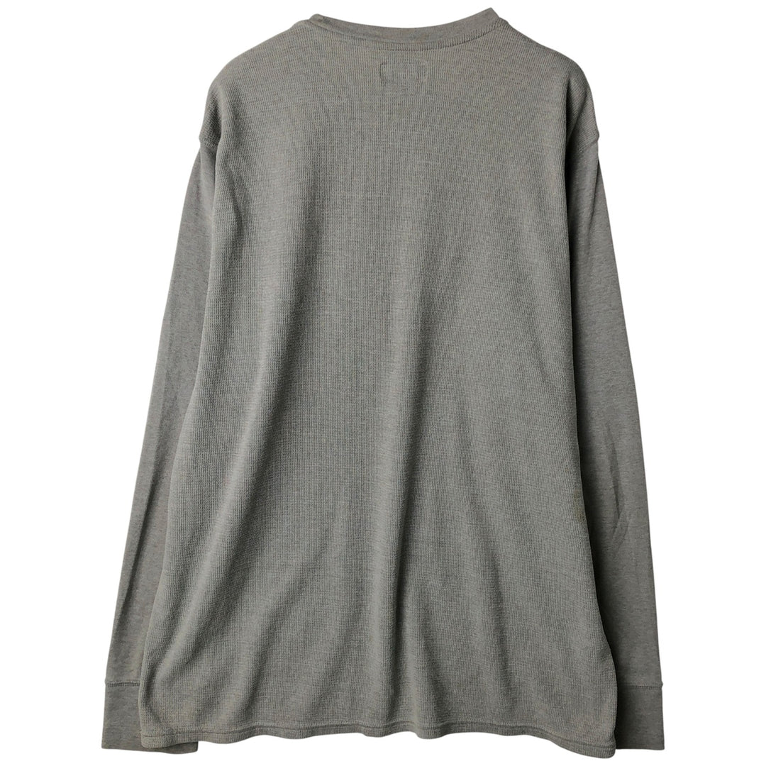 Ralph Lauren POLO RALPH LAUREN Thermal Long T-Shirt Men's XXL cotton gray type Vintage Second Hand