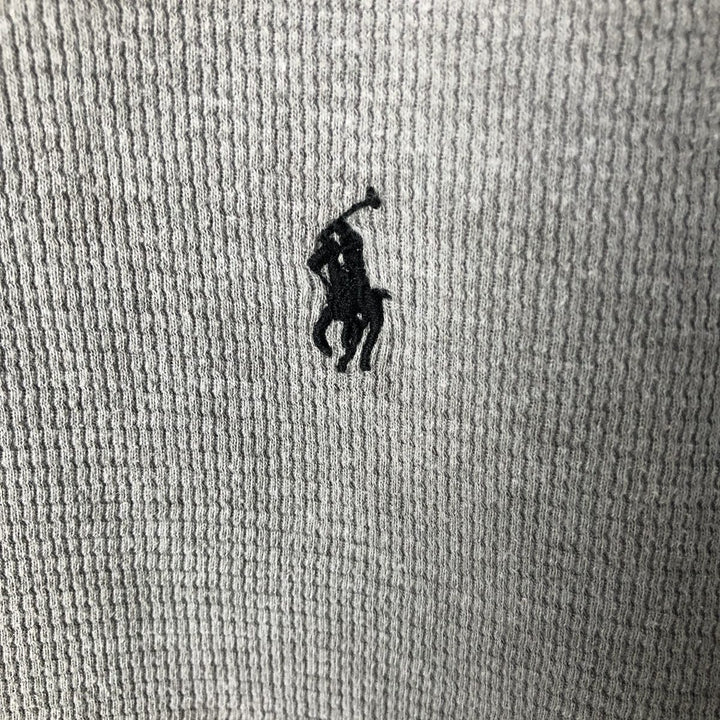 Ralph Lauren POLO RALPH LAUREN Thermal Long T-Shirt Men's XXL cotton gray type Vintage Second Hand