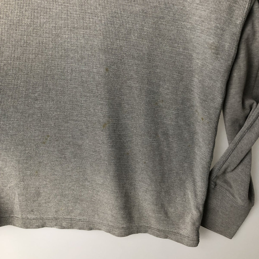Ralph Lauren POLO RALPH LAUREN Thermal Long T-Shirt Men's XXL cotton gray type Vintage Second Hand