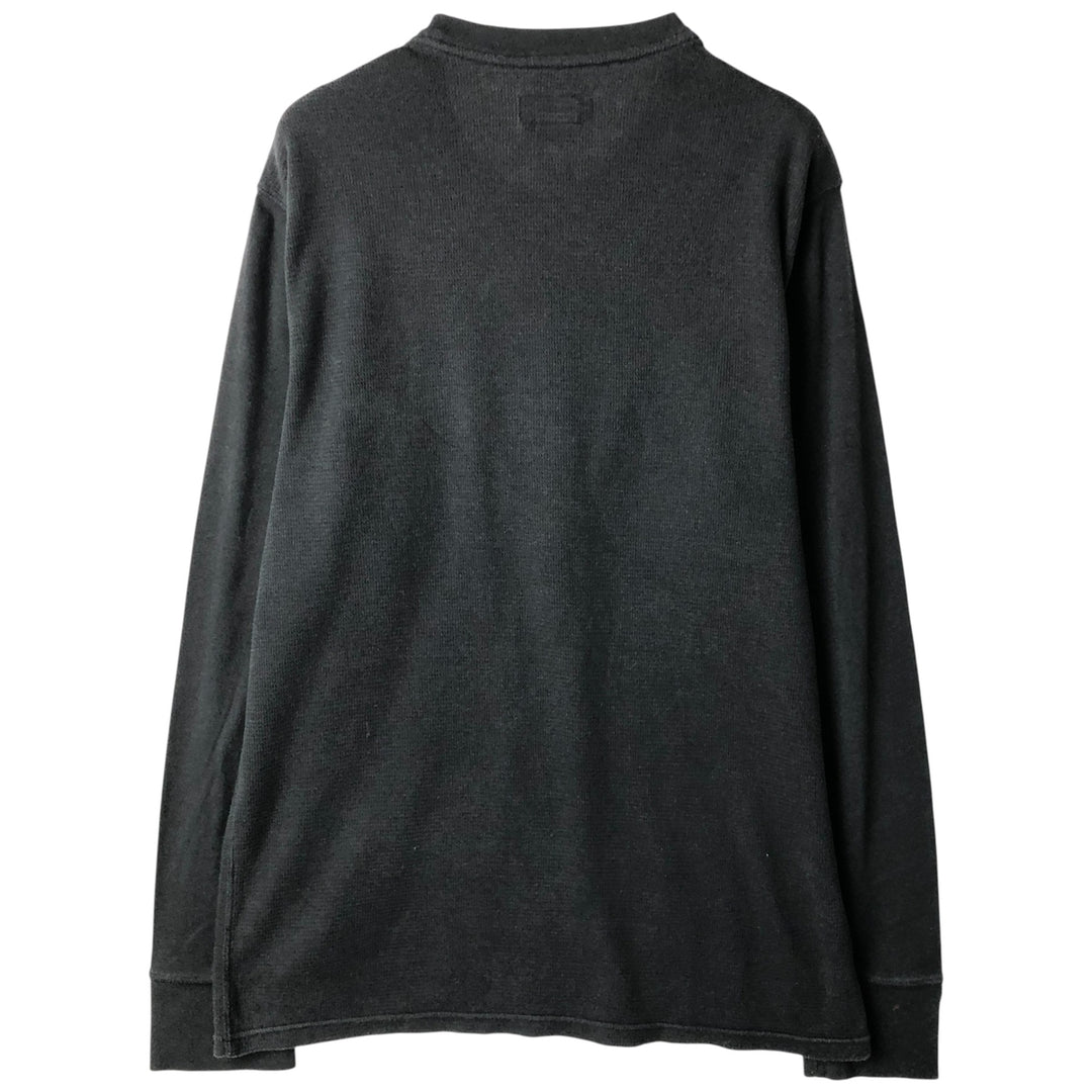 Ralph Lauren POLO RALPH LAUREN Thermal Long T-Shirt Men's Size L cotton black type Vintage Second Hand