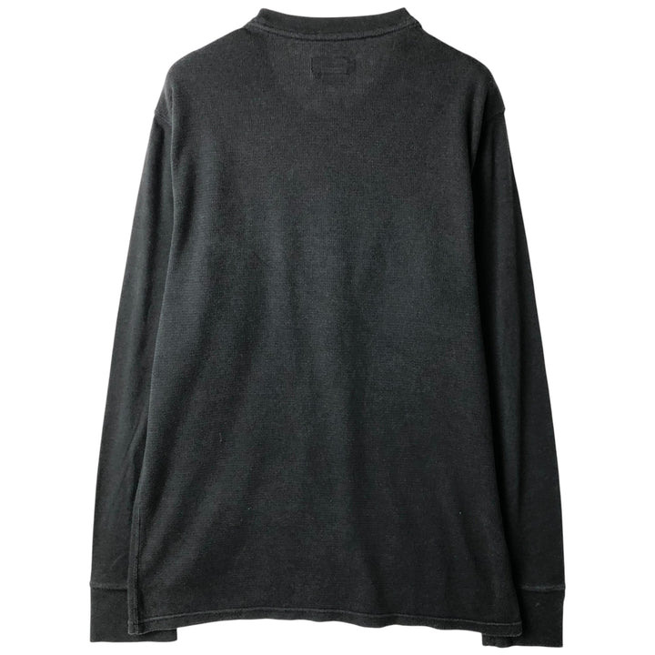 Ralph Lauren POLO RALPH LAUREN Thermal Long T-Shirt Men's Size L cotton black type Vintage Second Hand