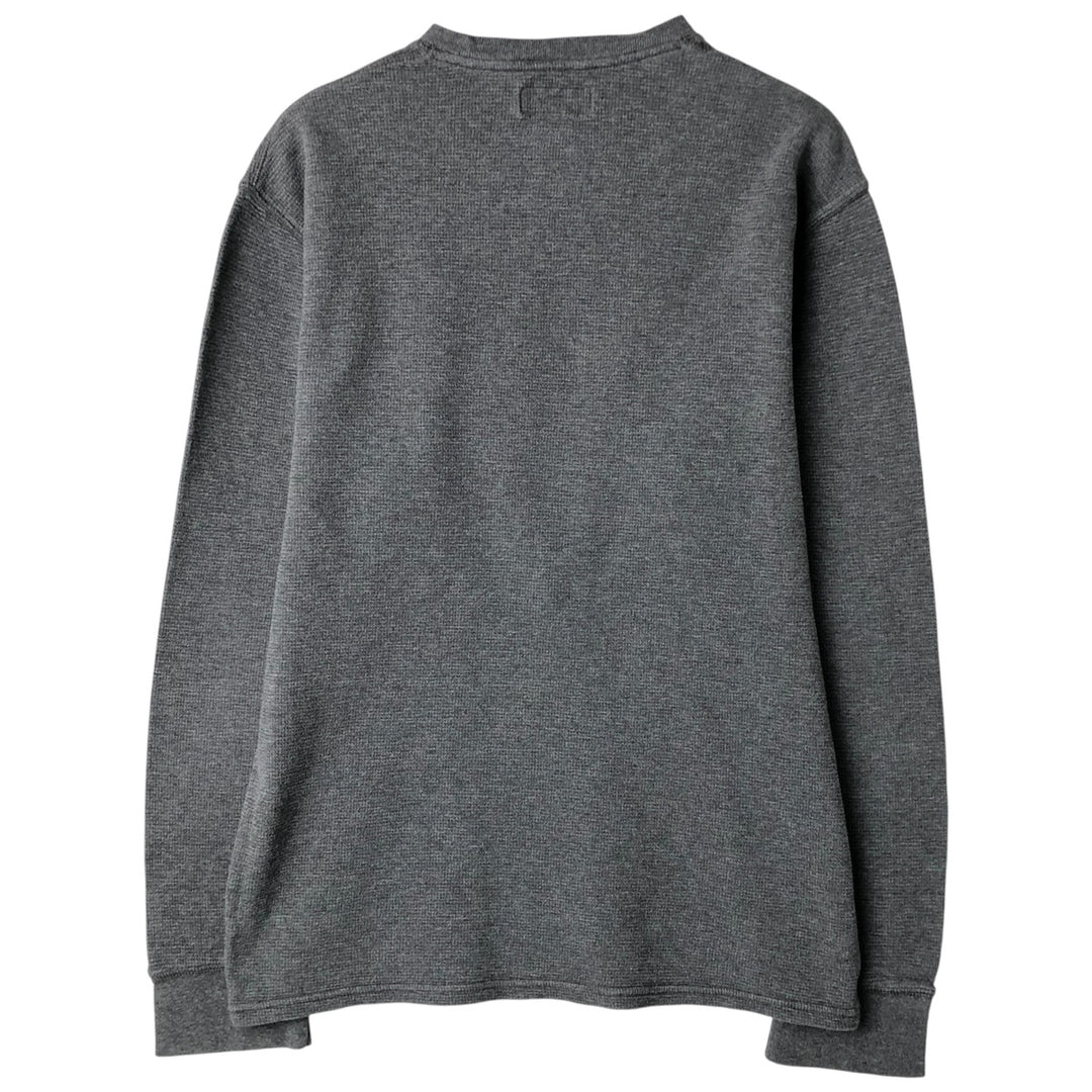 Ralph Lauren POLO RALPH LAUREN Thermal Long T-Shirt, Men's Size M cotton gray type Vintage Second Hand