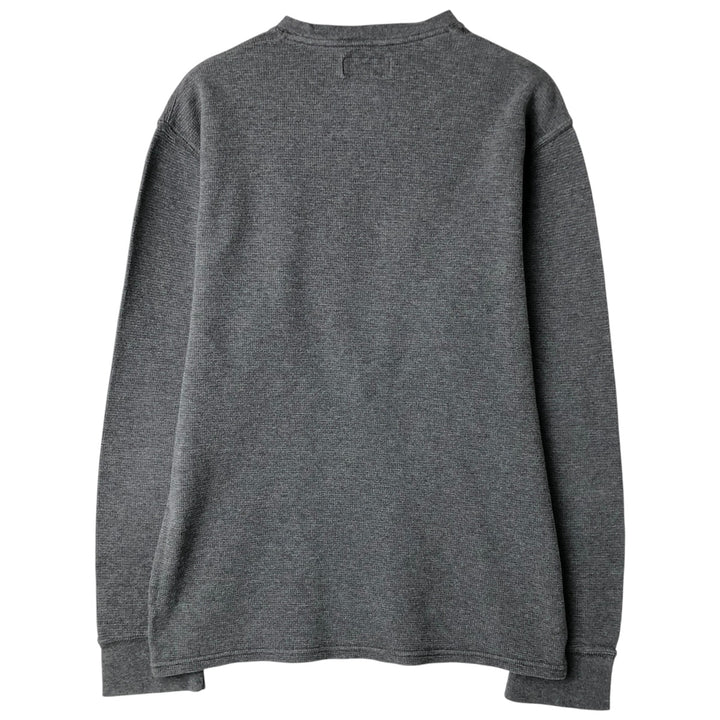 Ralph Lauren POLO RALPH LAUREN Thermal Long T-Shirt, Men's Size M cotton gray type Vintage Second Hand