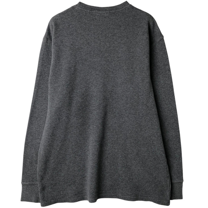 Ralph Lauren POLO RALPH LAUREN SLEEPWEAR Thermal Long T-Shirt, Men's XL cotton gray type Vintage Second Hand