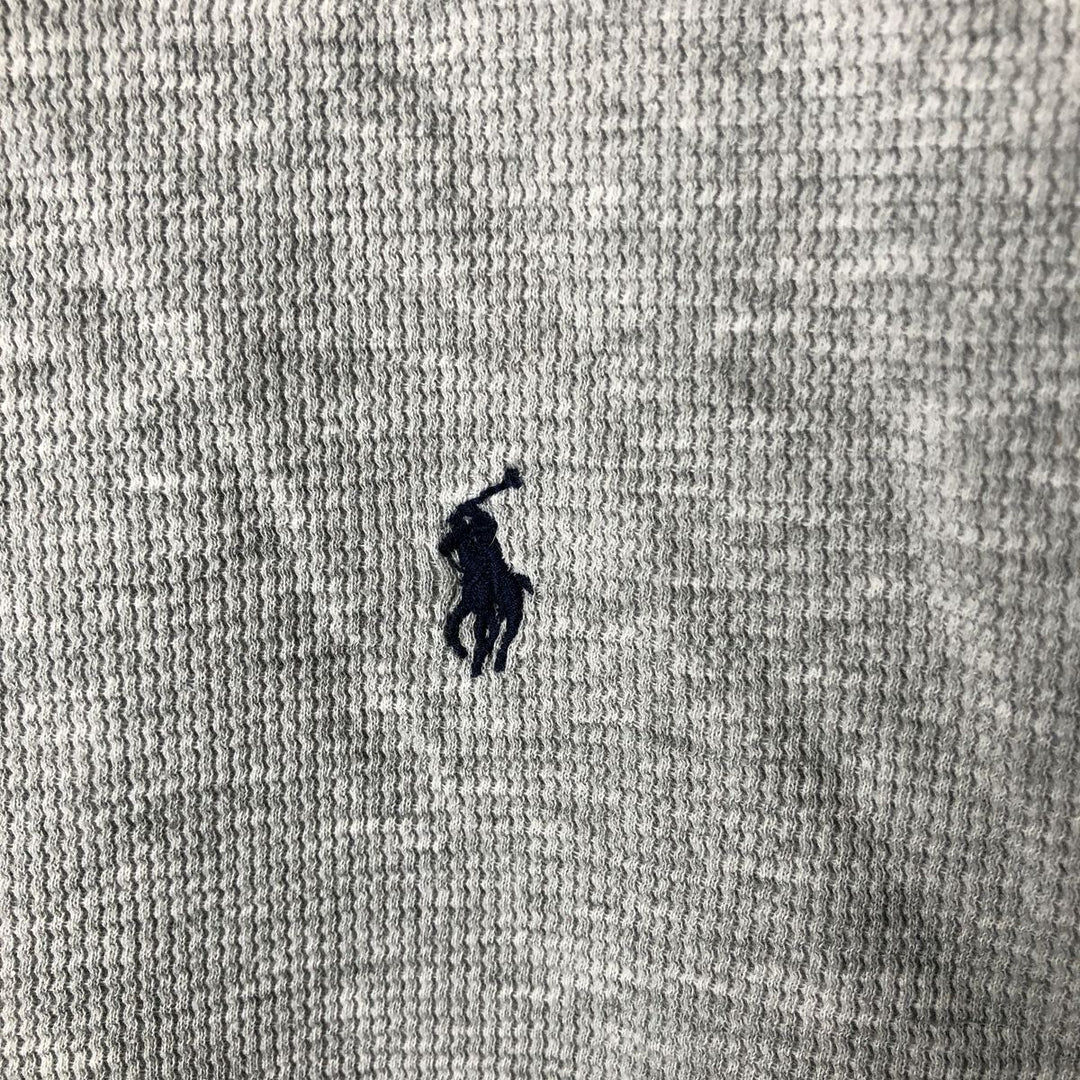 Ralph Lauren POLO RALPH LAUREN Thermal Long T-shirt, Honeycomb, Men's XL cotton gray type Vintage Second Hand