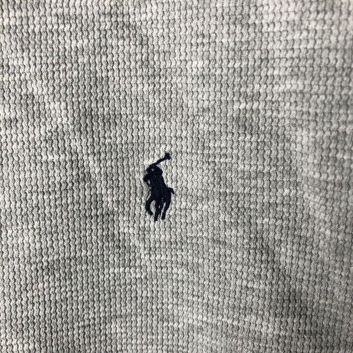 Ralph Lauren POLO RALPH LAUREN Thermal Long T-shirt, Honeycomb, Men's XL cotton gray type Vintage Second Hand