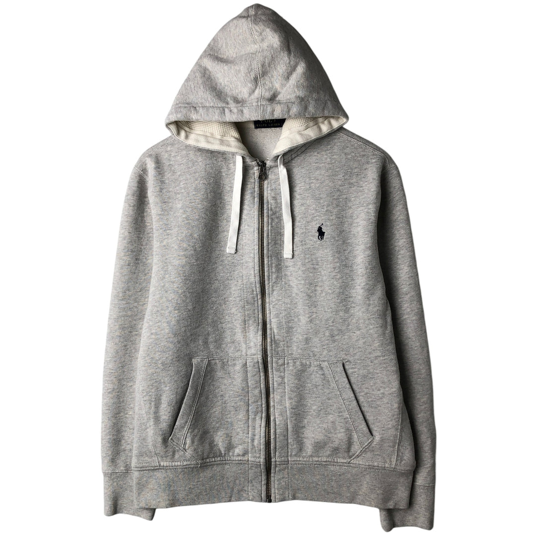 Ralph Lauren POLO RALPH LAUREN Sweat Full Zip Hoodie Men's L size cotton gray type Vintage Second Hand