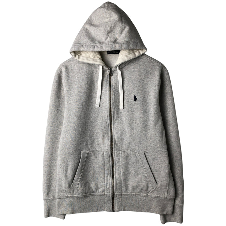 Ralph Lauren POLO RALPH LAUREN Sweat Full Zip Hoodie Men's L size cotton gray type Vintage Second Hand