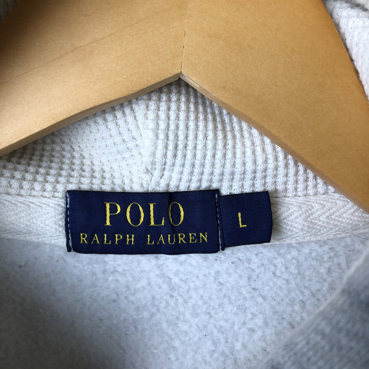 Ralph Lauren POLO RALPH LAUREN Sweat Full Zip Hoodie Men's L size cotton gray type Vintage Second Hand