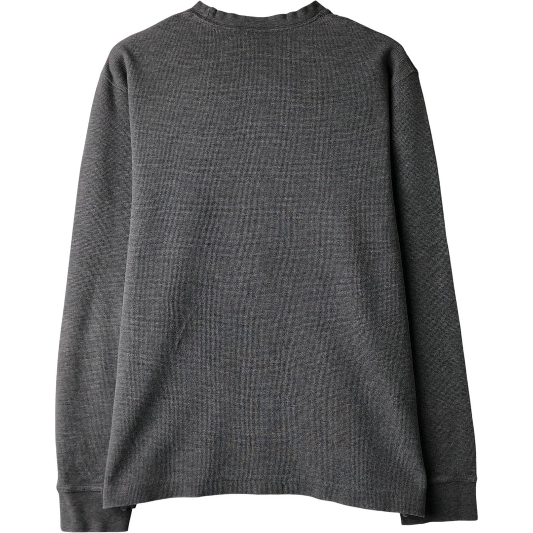 90s-00'S Timberland WEATHERGEAR Thermal Long T-Shirt, Waffle, Men's Size Medium cotton gray type Vintage Second Hand