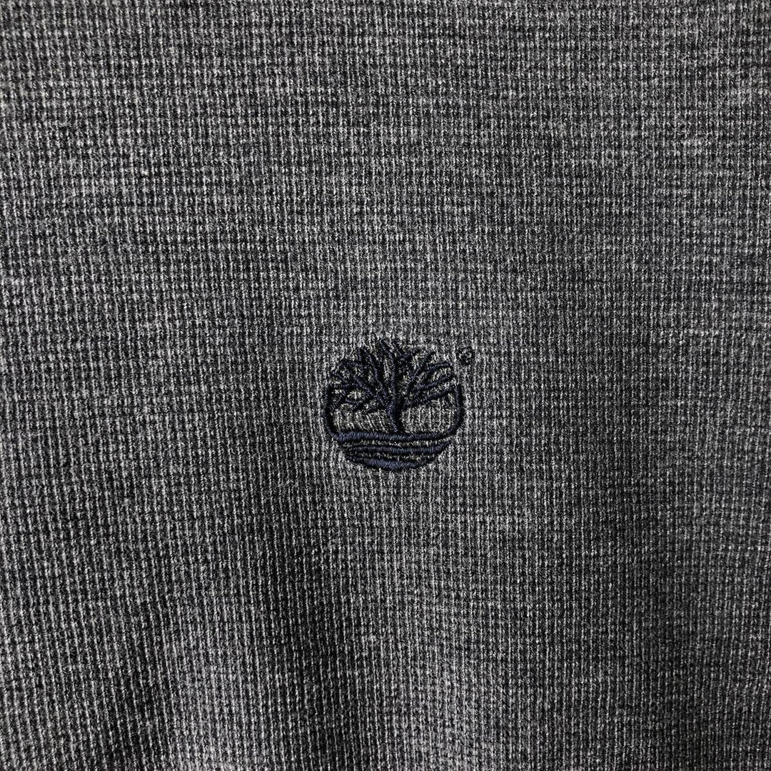 90s-00'S Timberland WEATHERGEAR Thermal Long T-Shirt, Waffle, Men's Size Medium cotton gray type Vintage Second Hand