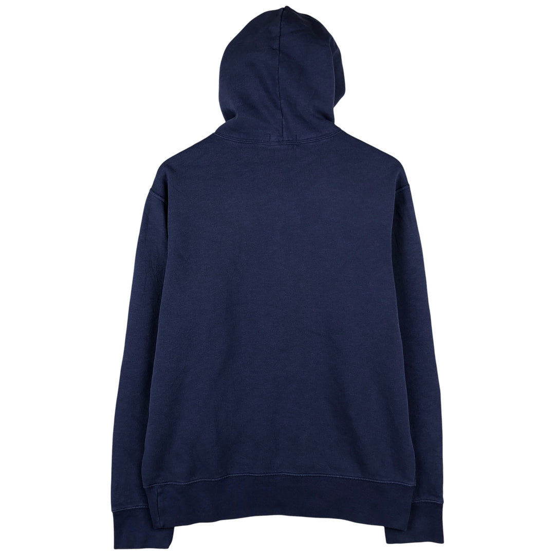 Ralph Lauren POLO RALPH LAUREN Sweatshirt pullover hoodie, men's size M cotton Navy blue Vintage Second Hand
